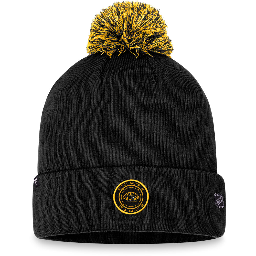FANATICS BOSTON BRUINS DRAFT CUFFED POM TOQUE
