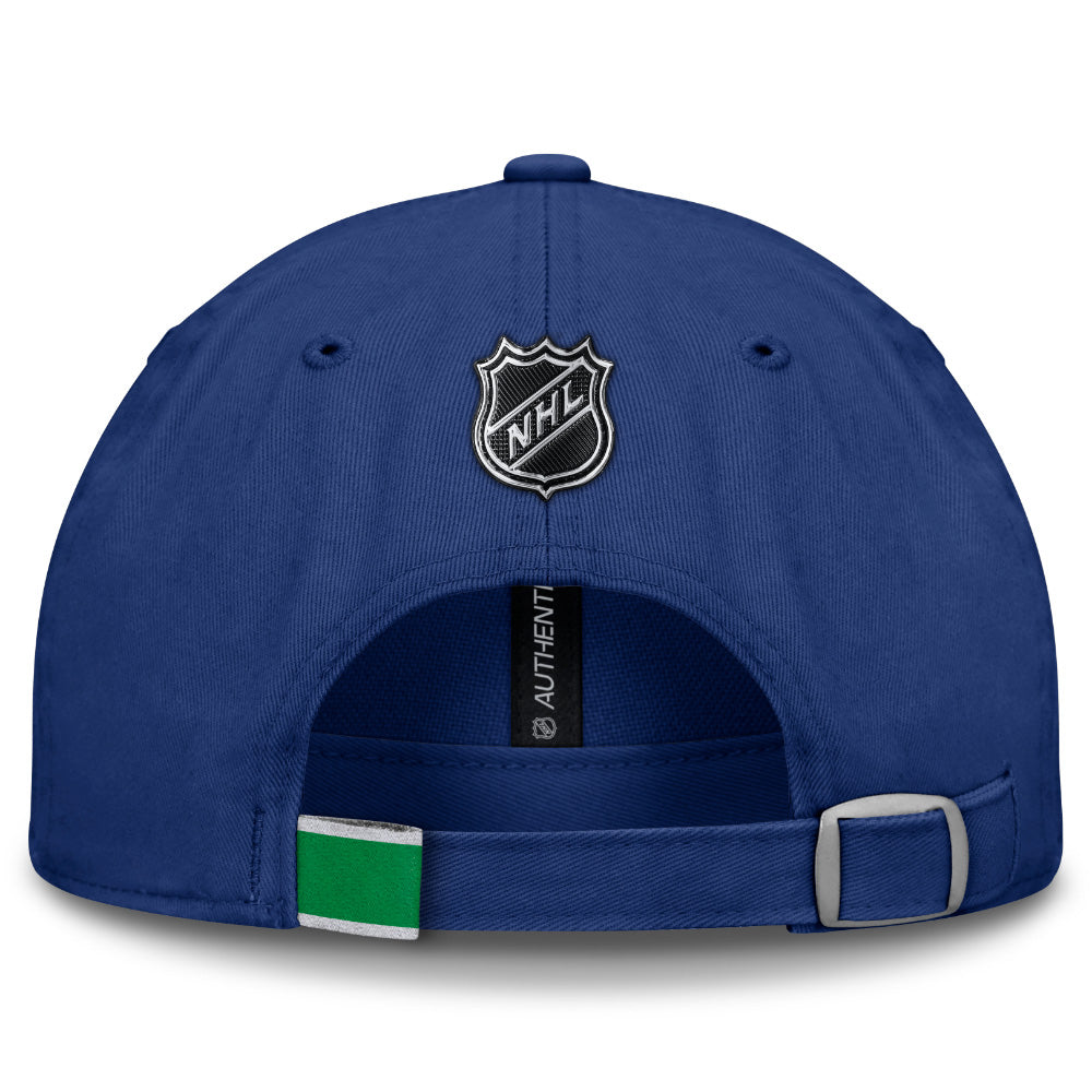 FANATICS VANCOUVER CANUCKS RINK PRO 2 ADULT UNSTRUCTERED ADJUSTABLE HAT