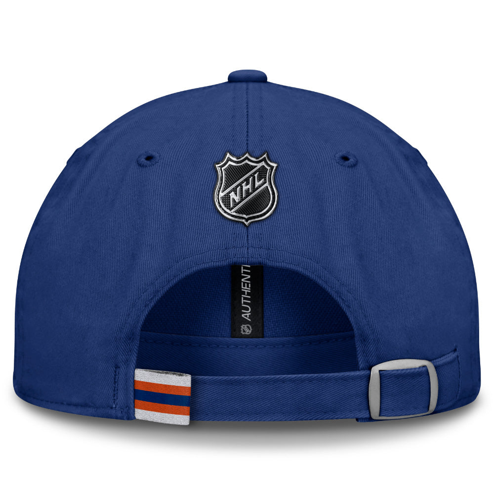 FANATICS EDMONTON OILERS RINK PRO 2 ADULT UNSTRUCTERED ADJUSTABLE HAT