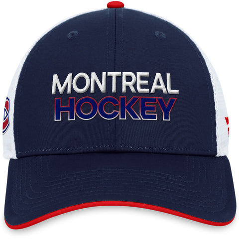 FANATICS MONTREAL CANADIENS AUTHENTIC PRO RINK STRUCTURED TRUCKER HAT