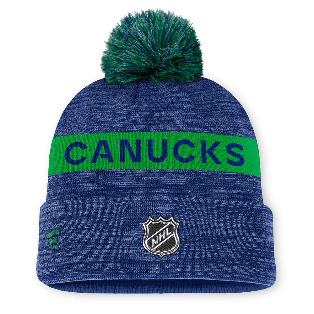 FANATICS VANCOUVER CANUCKS RINK 11 ACRYLIC CUFFED POM BEANIE