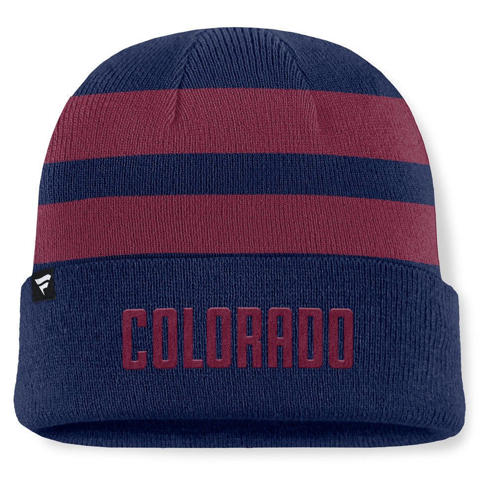 Fanatics Colorado Avalanche NHL Swipe Men's Navy Beanie