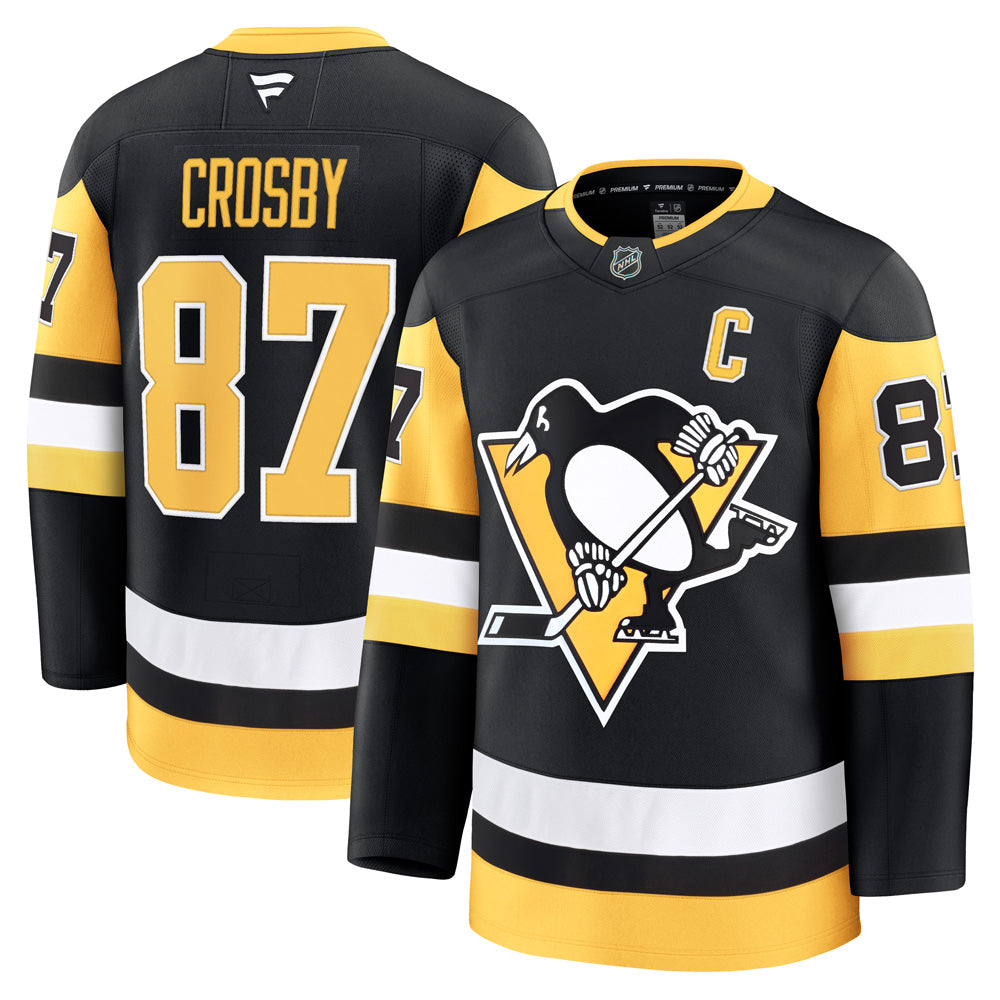 FANATICS PITTSBURGH PENGUINS SIDNEY CROSBY PREMIUM ADULT HOME JERSEY