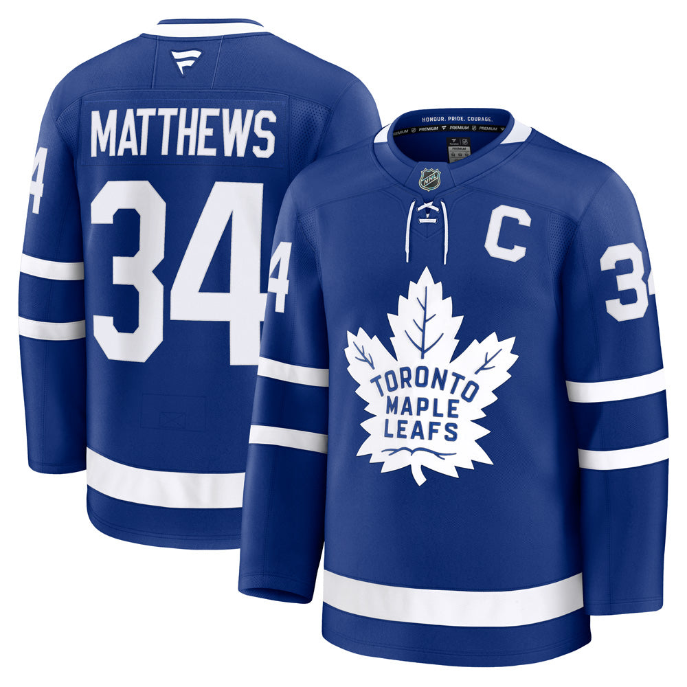 FANATICS TORONTO MAPLE LEAFS AUSTON MATTHEWS PREMIUM ADULT HOME JERSEY