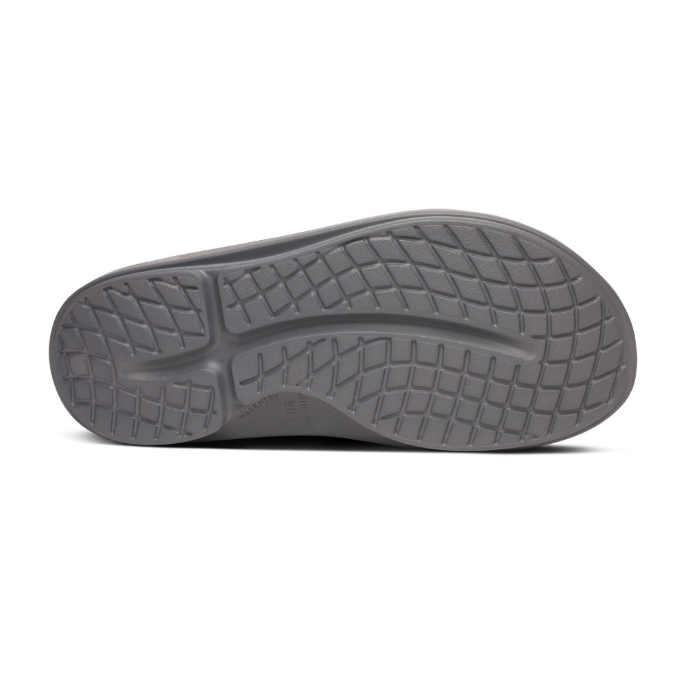 BAUER OOFOS GREY SPORT SLIDES