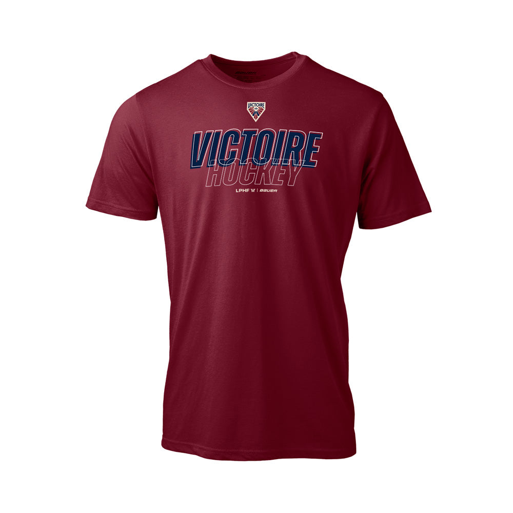 Bauer Montreal Victoire Graphic Adult Burgundy T Shirt