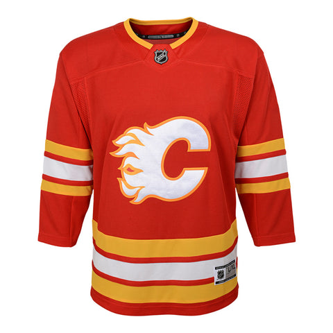 CALGARY FLAMES YOUTH 20 RED HOME JERSEY