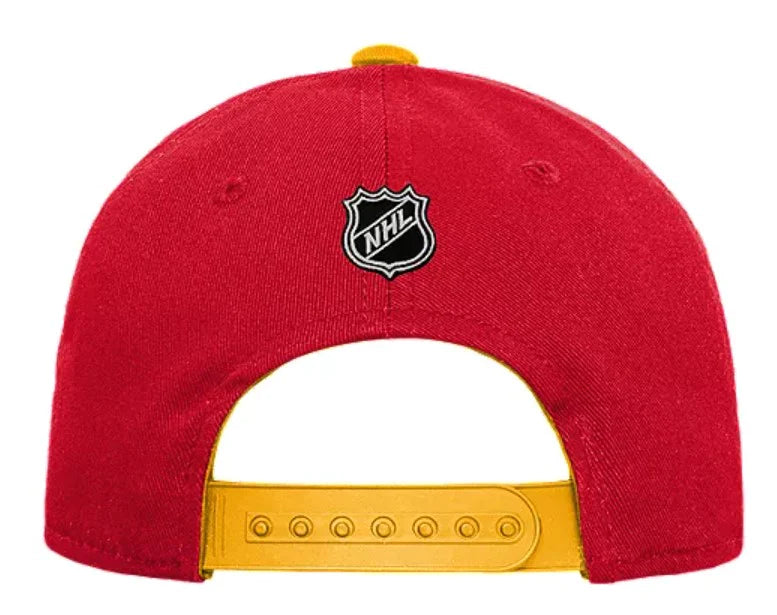 Outerstuff Calgary Flames Youth Precurved Red Snapback Hat