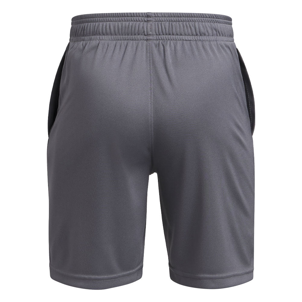 UNDER ARMOUR TECH LOGO KID'S GREY SHORTS