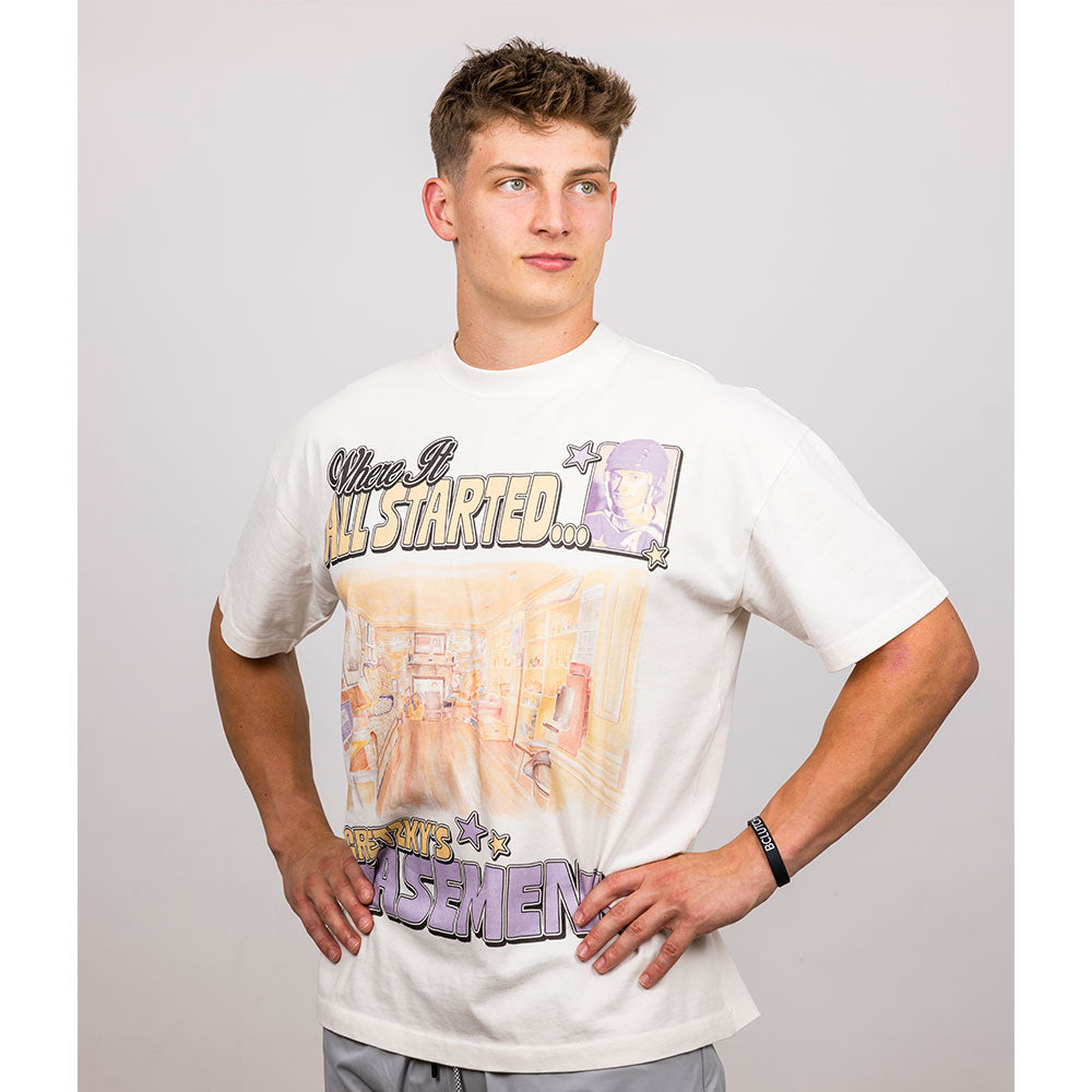 BCLUTCH PREMIUM GRETZKY'S BASEMENT CREAM T SHIRT