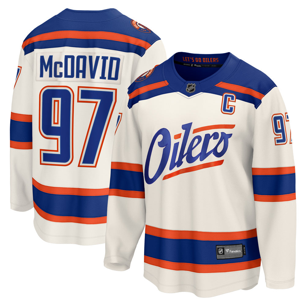 Fanatics Edmonton Oilers Connor McDavid Breakaway Alternate Jersey