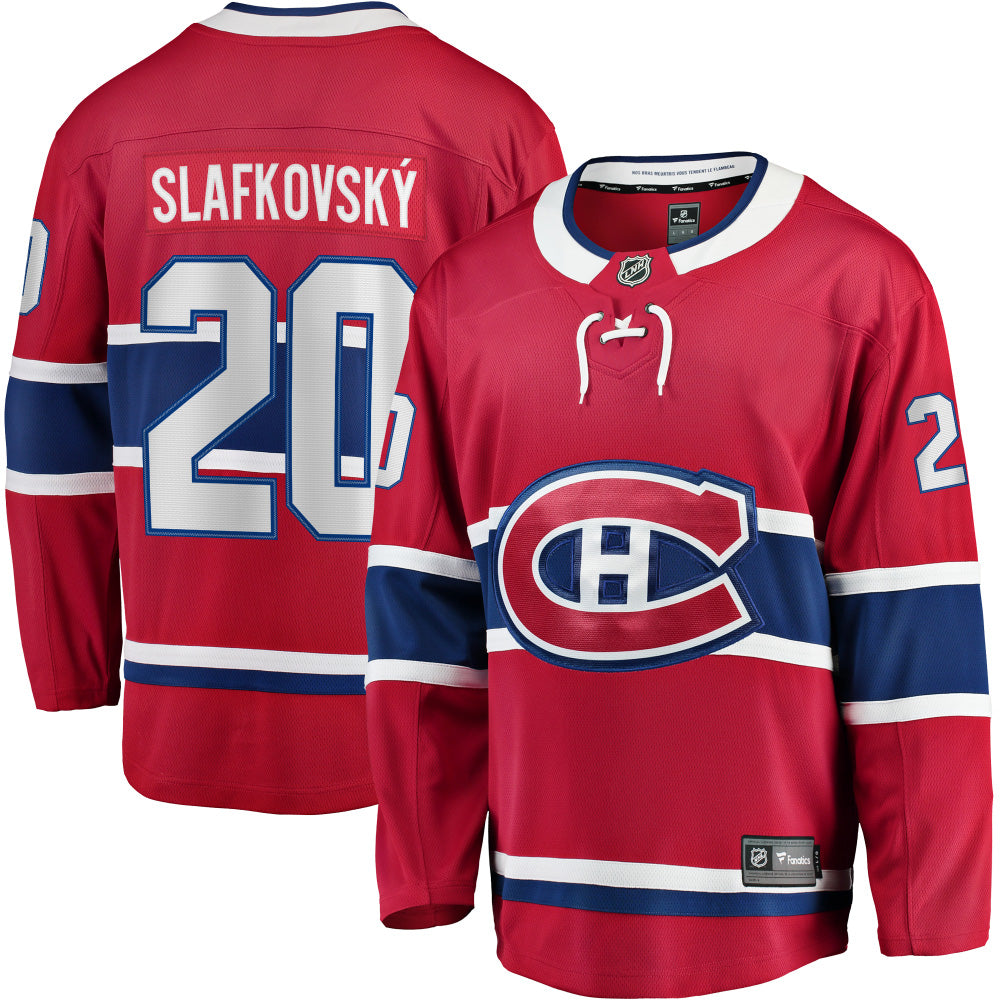 FANATICS MONTREAL CANADIENS JURAJ SLAFKOVSKY ADULT HOME BREAKAWAY JERSEY