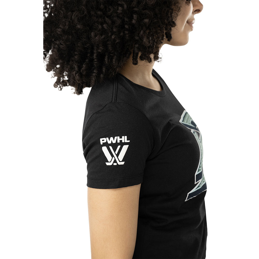 BAUER BOSTON FLEET WOMEN'S BLACK T SHIRT