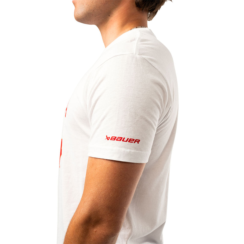 BAUER HOCKEY CANADA GRAPHIC ADULT WHITE T SHIRT