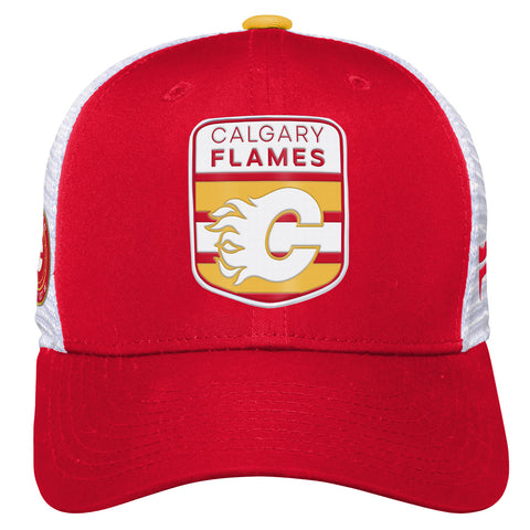 CALGARY FLAMES YOUTH TRUCKER DRAFT HAT