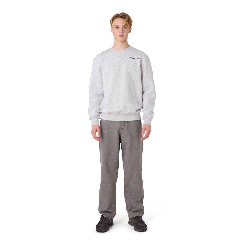 CCM Winter Collection Adult Grey Crew Neck Sweater