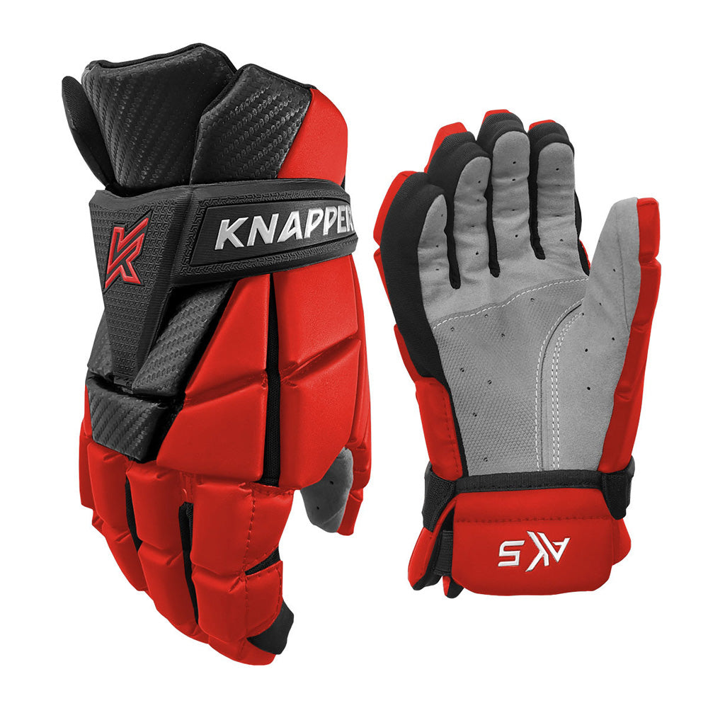 KNAPPER AK5 V2 RED BALL HOCKEY GLOVES