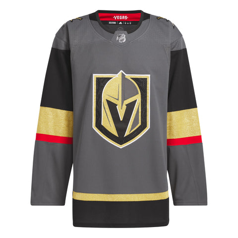 ADIDAS VEGAS GOLDEN KNIGHTS PRIME AUTHENTIC GREY JERSEY