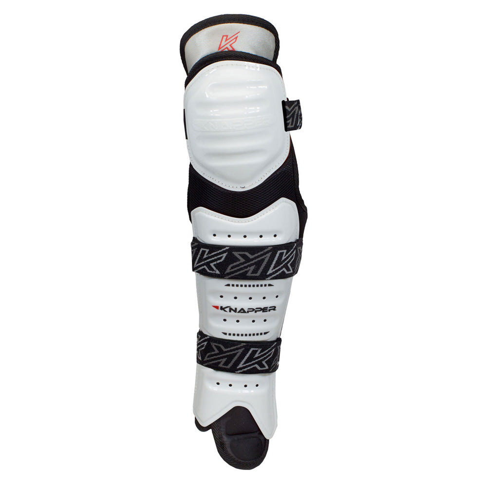 KNAPPER AK5 WHITE BALL HOCKEY SHIN PADS