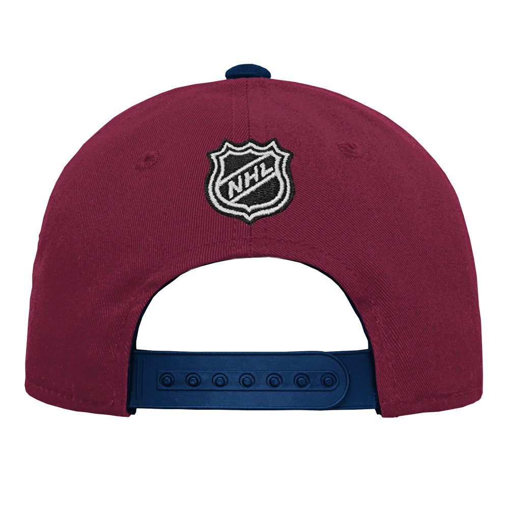 Colorado Avalanche Youth Precurved Burgundy Snapback Hat