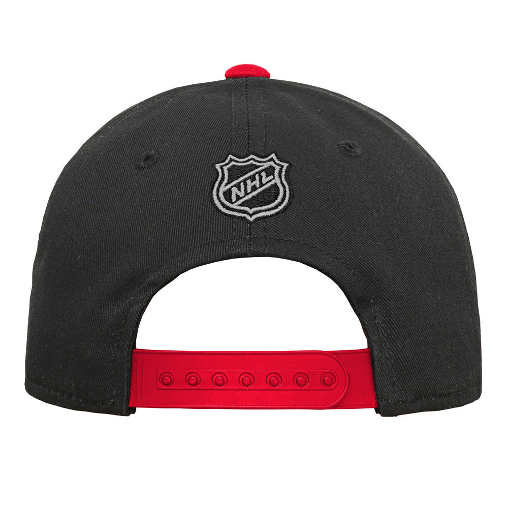 Outerstuff Carolina Hurricanes Youth Precurved Black Snapback Hat