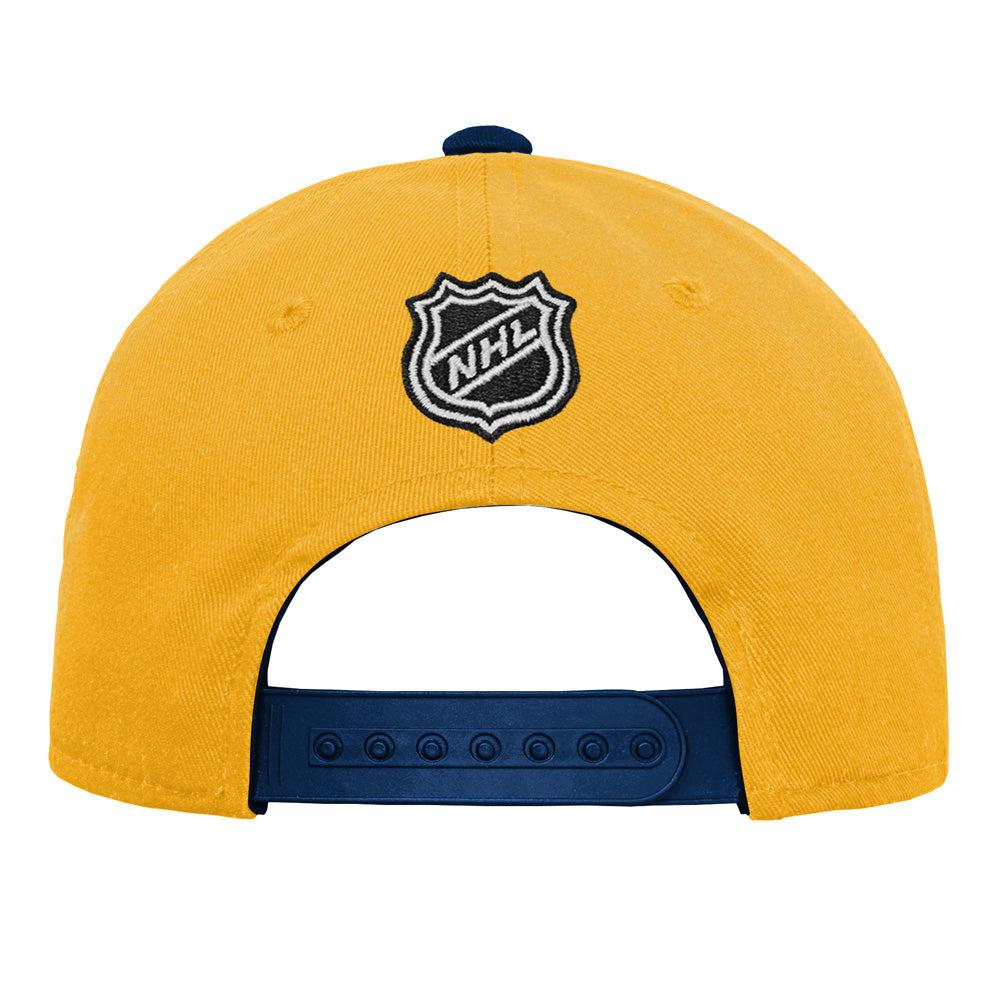 Outerstuff Nashville Predators Youth Precurved Yellow Snapback Hat