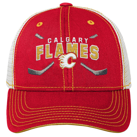 CALGARY FLAMES NHL CORE LOCKUP YOUTH SNAPBACK HAT