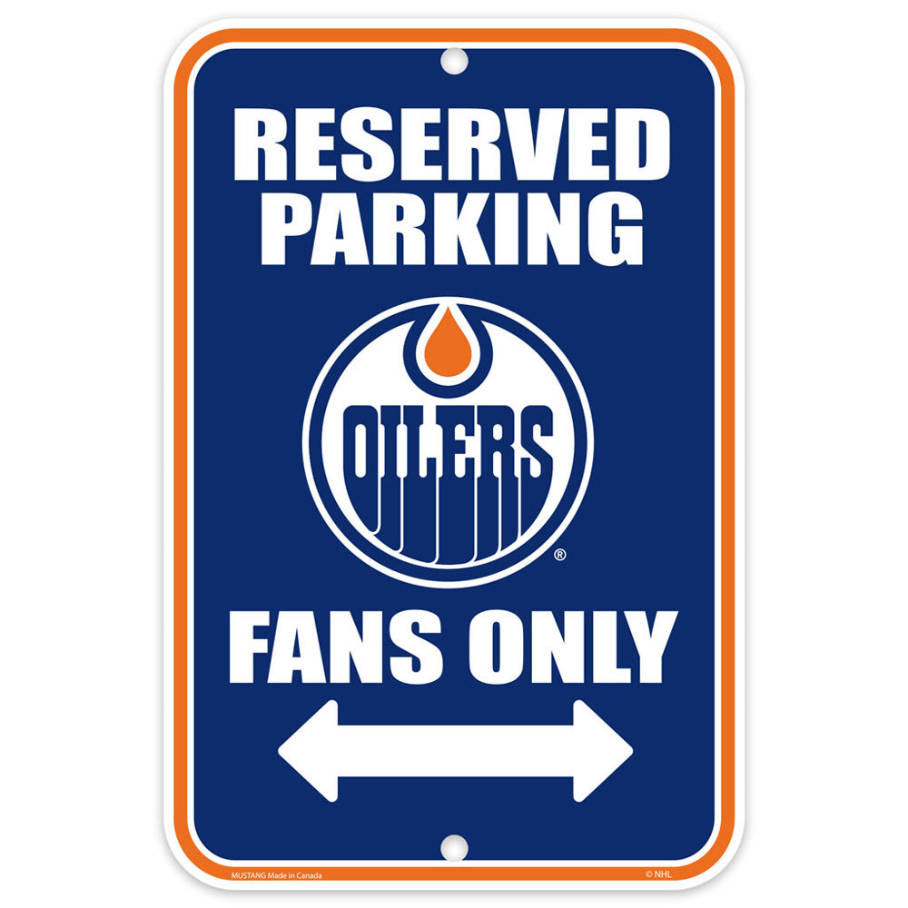 EDMONTON OILERS PARKING SIGN