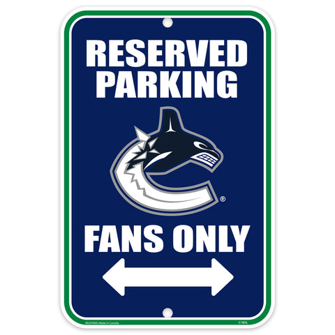 VANCOUVER CANUCKS 10X15 PARKING SIGN