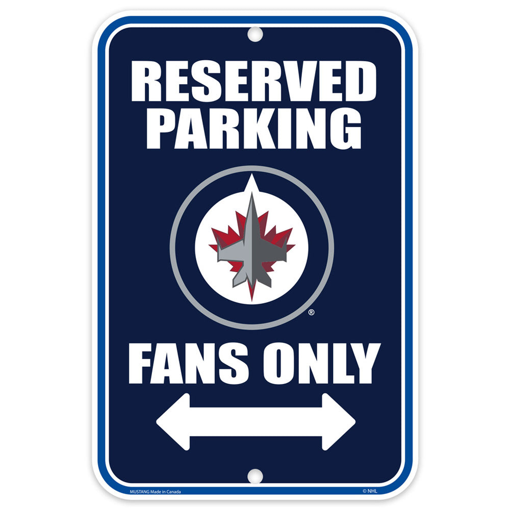 WINNIPEG JETS 10X15 PARKING SIGN