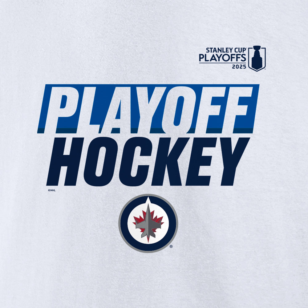 FANATICS WINNIPEG JETS 2025 STANLEY CUP PLAYOFFS MEN'S WHITE T SHIRT