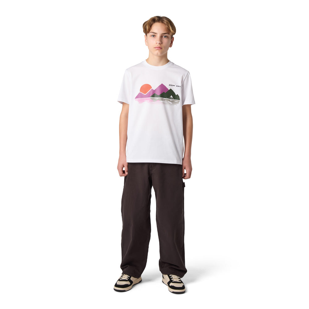 CCM Winter Collection Mountain Print Youth T Shirt