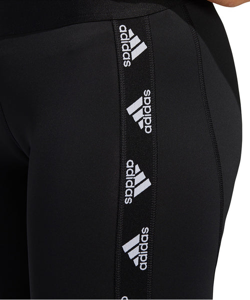 Adidas Women'S Alphaskin Badge Of Sport Tights Black/White – Pro