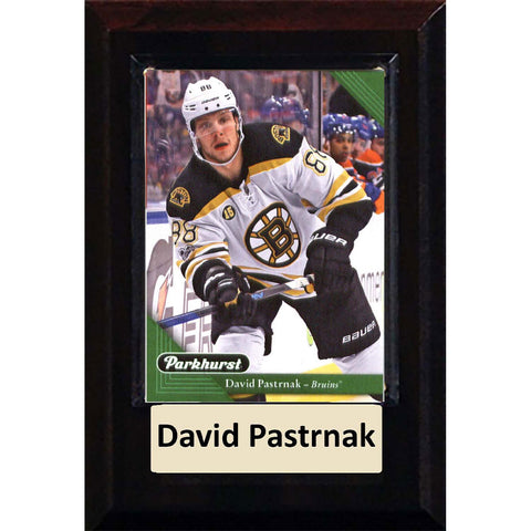 BOSTON BRUINS NHL CARD PLAQUE 4X6 - DAVID PASTRNAK