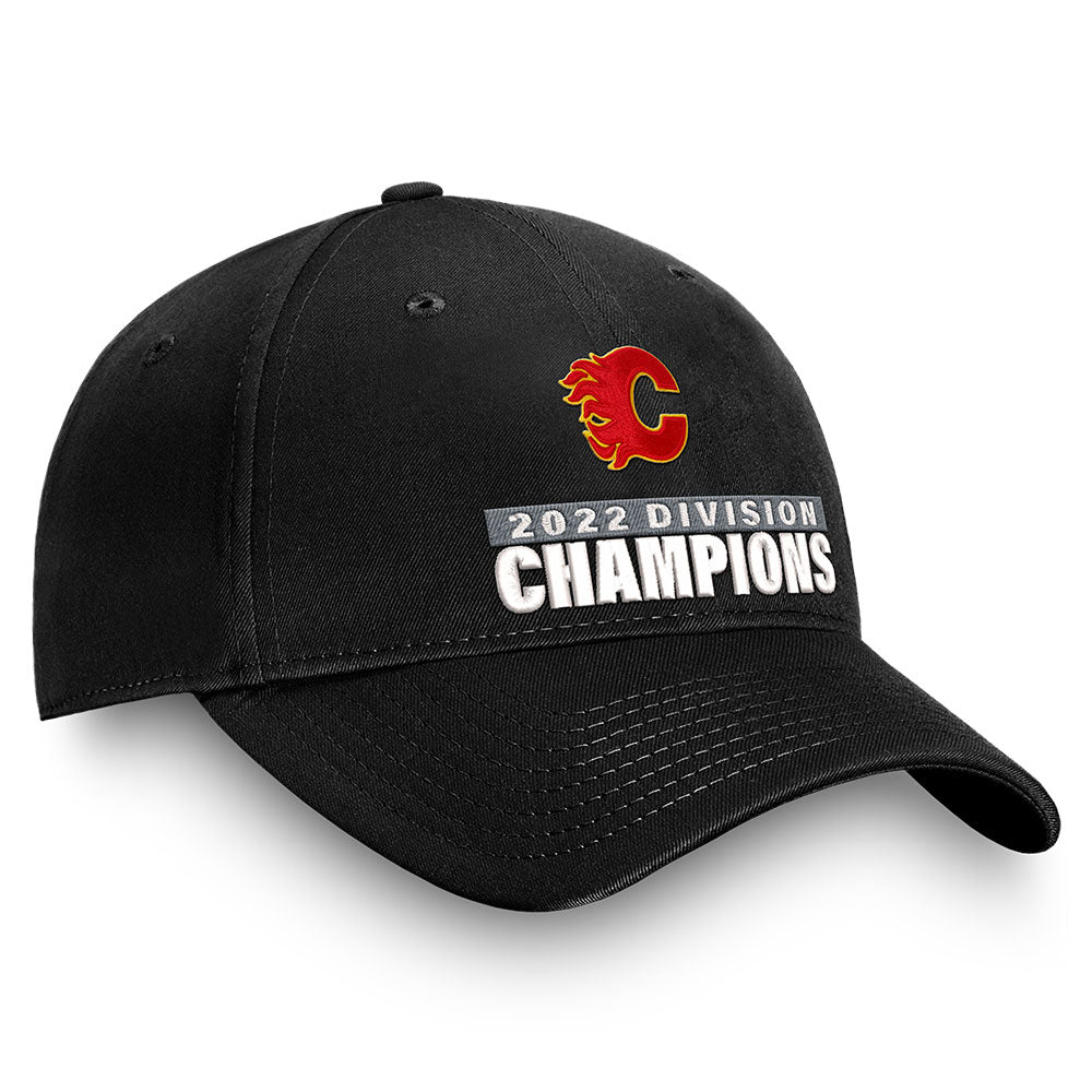 FANATICS CALGARY FLAMES 2022 PACIFIC DIVISION CHAMPIONS SNAPBACK HAT