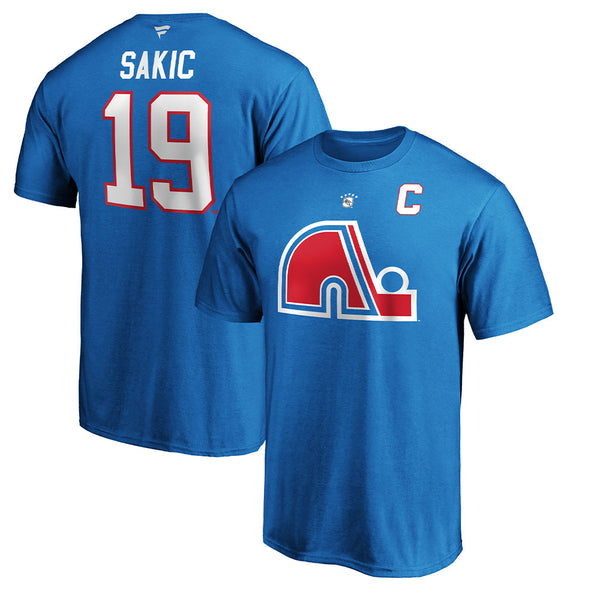 Joe Sakic Quebec Nordiques Fanatics Adult Heritage T Shirt – Pro