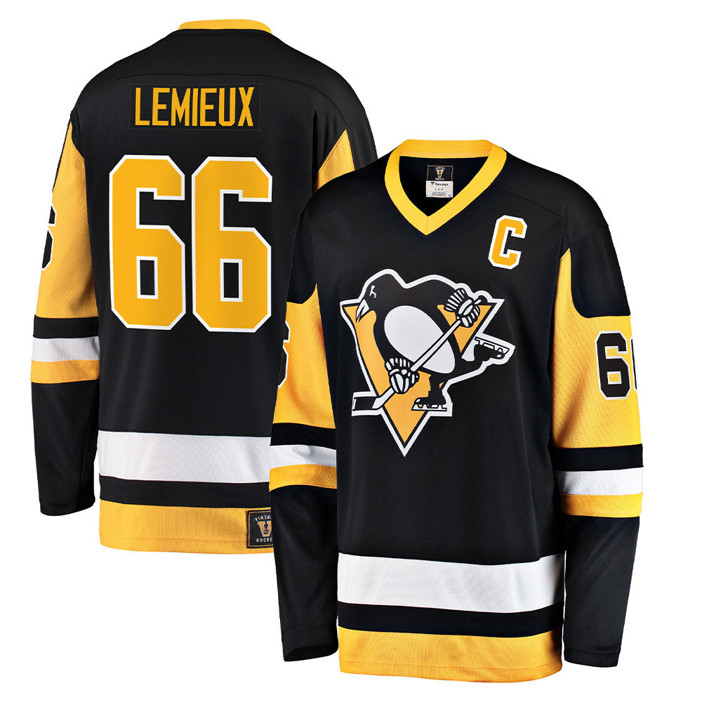 MARIO LEMIEUX PITTSBURGH PENGUINS FANATICS MEN'S HERITAGE BREAKAWAY JERSEY