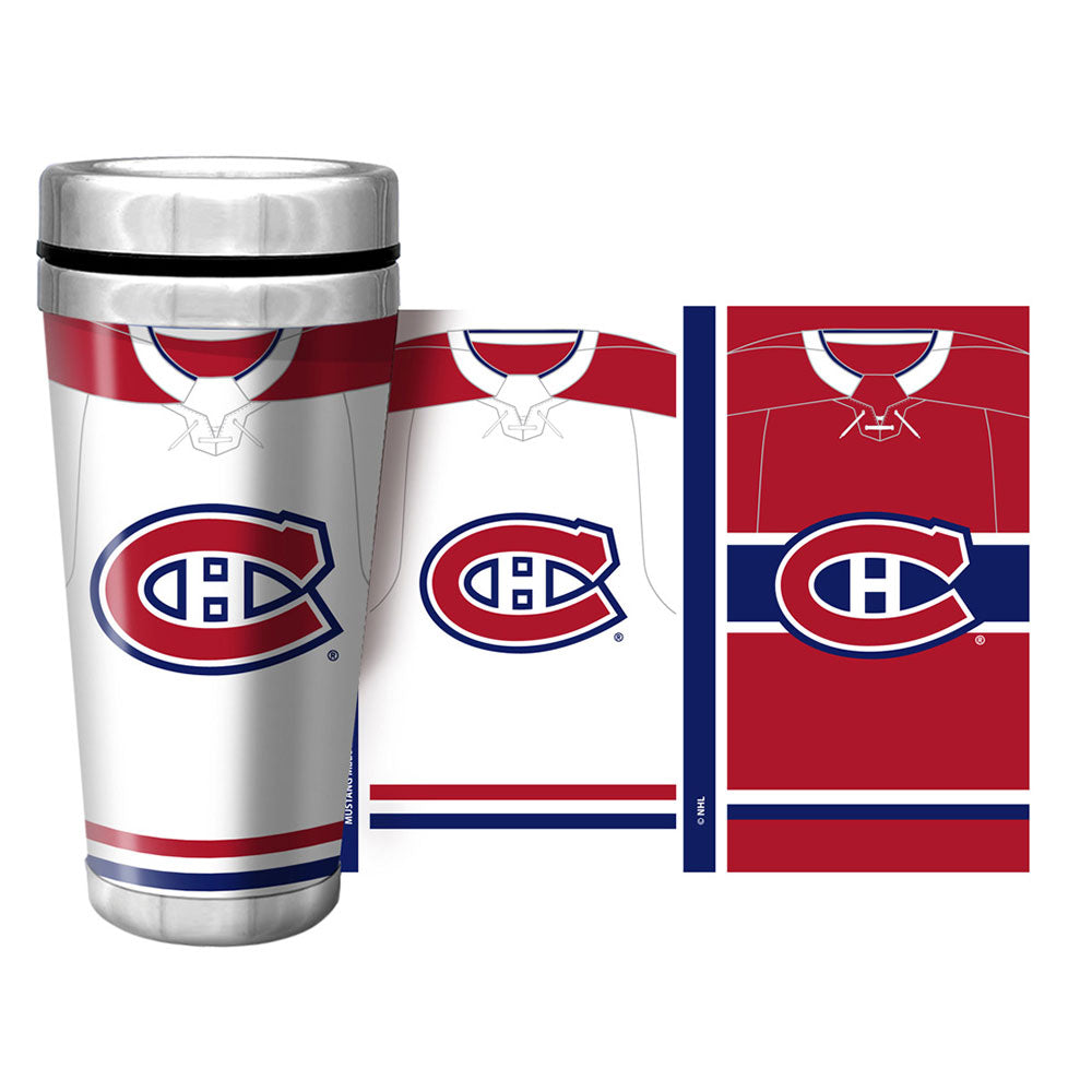 MONTREAL CANADIENS 16OZ JERSEY WRAP TRAVEL MUG