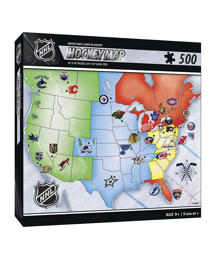 Nhl Map Puzzle Board Game – Pro Hockey Life