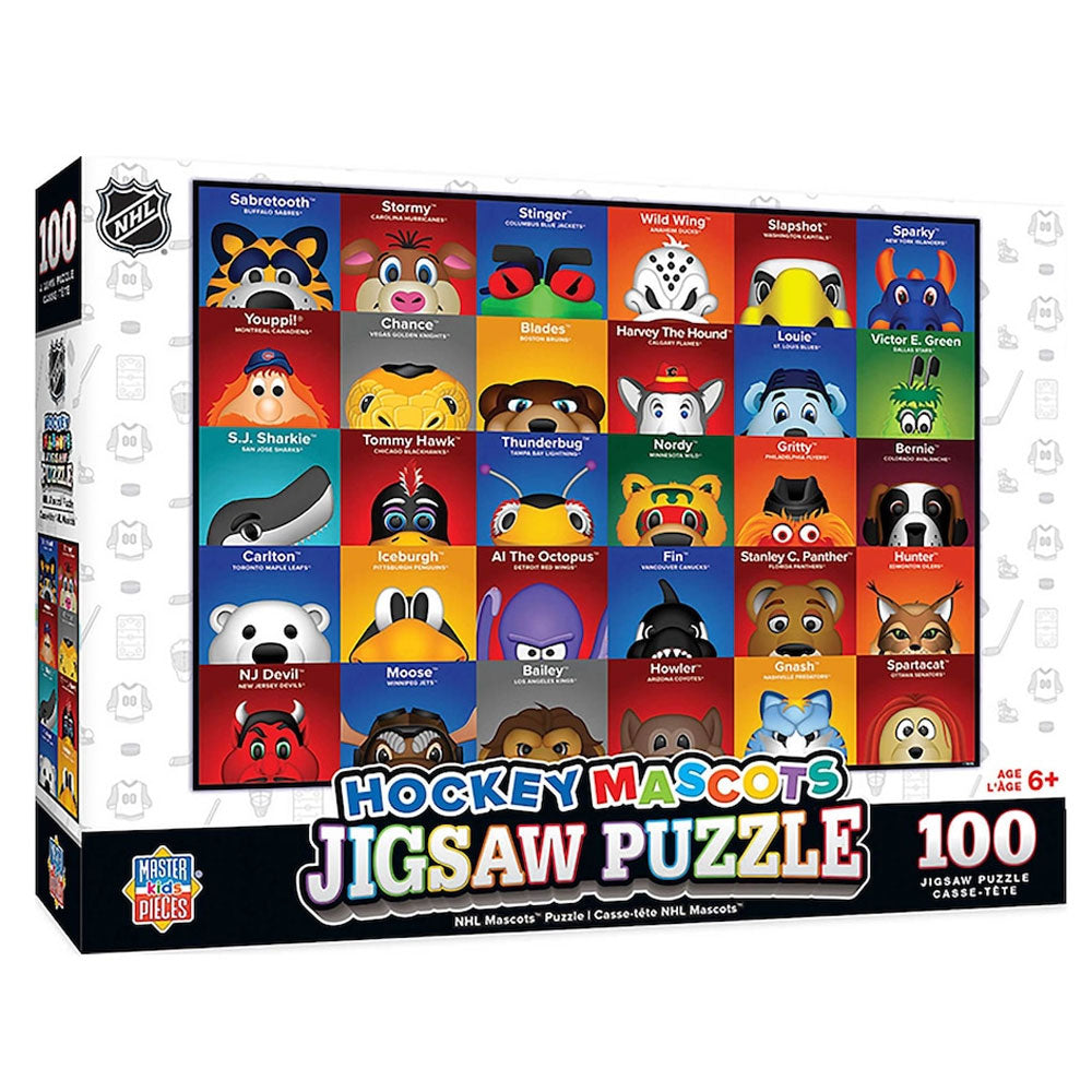 NHL MASCOT 100-PIECE PUZZLE
