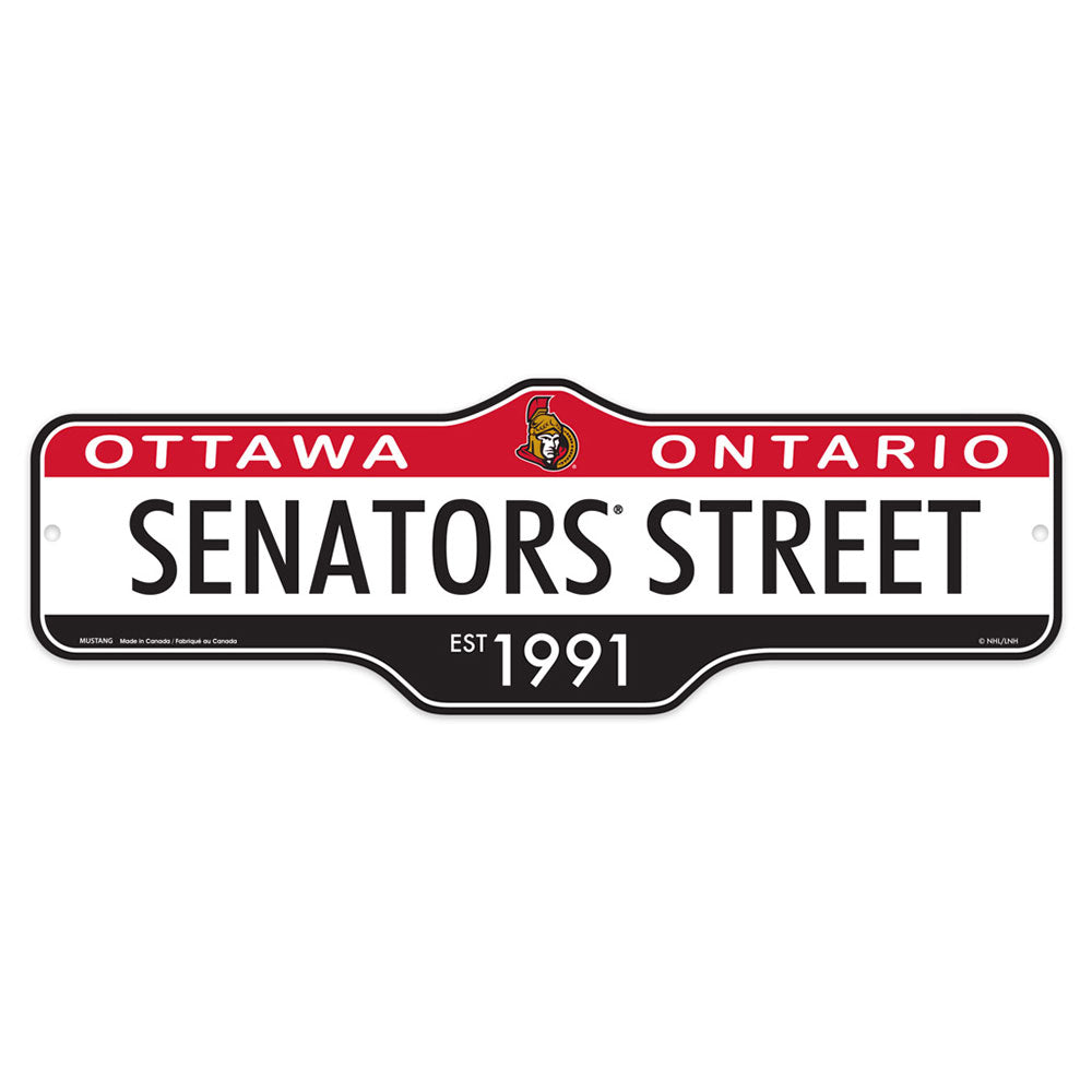 OTTAWA SENATORS DELUXE STREET SIGN 8X23