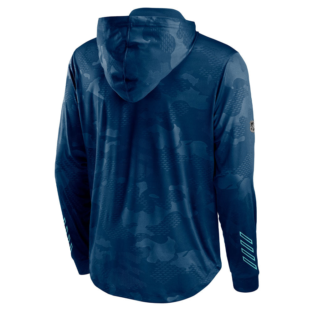 SEATTLE KRAKEN AUTHENTIC PRO LOCKER ROOM LIGHTWEIGHT HOODIE