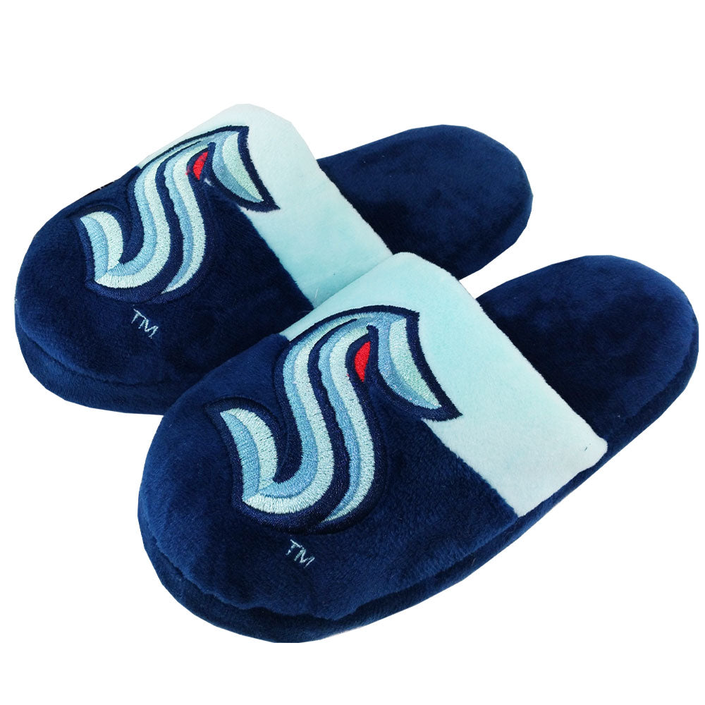 SEATTLE KRAKEN KIDS BIG LOGO SLIPPERS