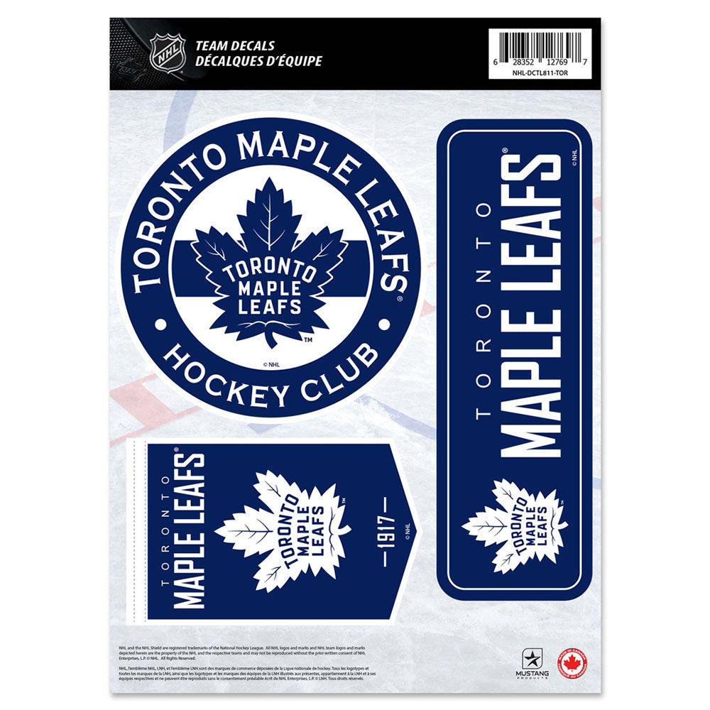 TORONTO MAPLE LEAFS 8" X 11" DECAL SET