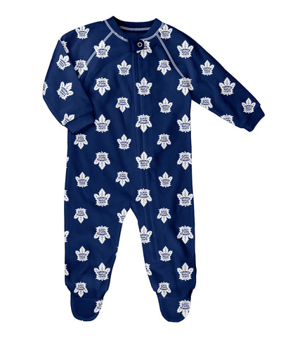 TORONTO MAPLE LEAFS INFANT RAGLAN ZIP UP COVERALL