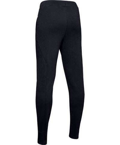 UNDER ARMOUR KID'S RIVAL SOLID PANTS - BLACK