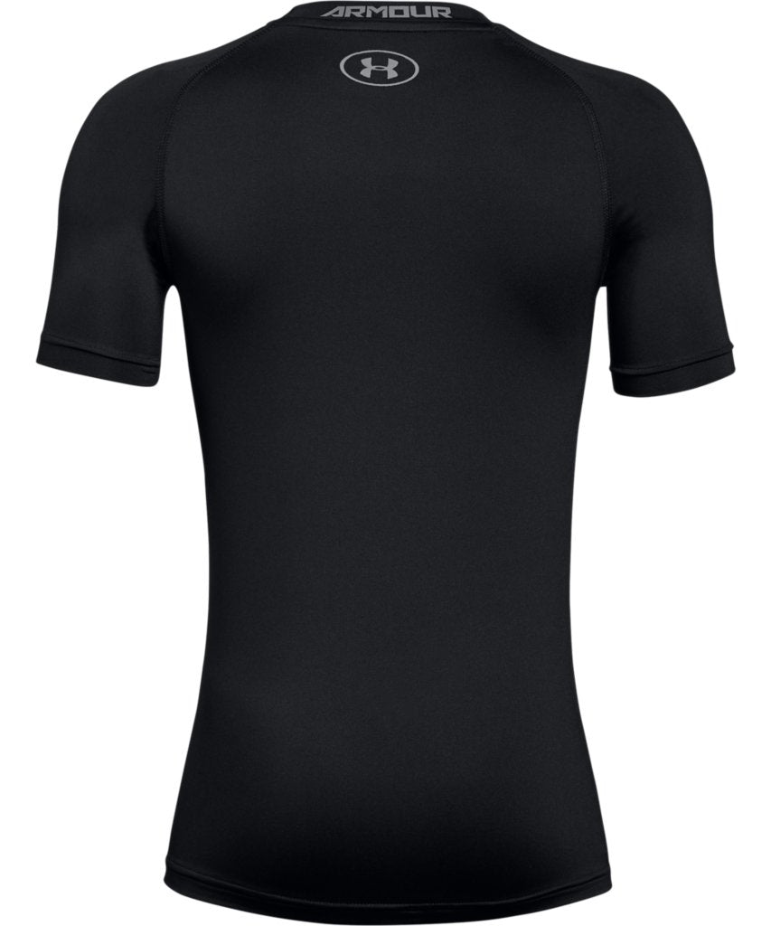 UNDER ARMOUR BOYS ARMOUR SHORT SLEEVE T SHIRT - BLACK