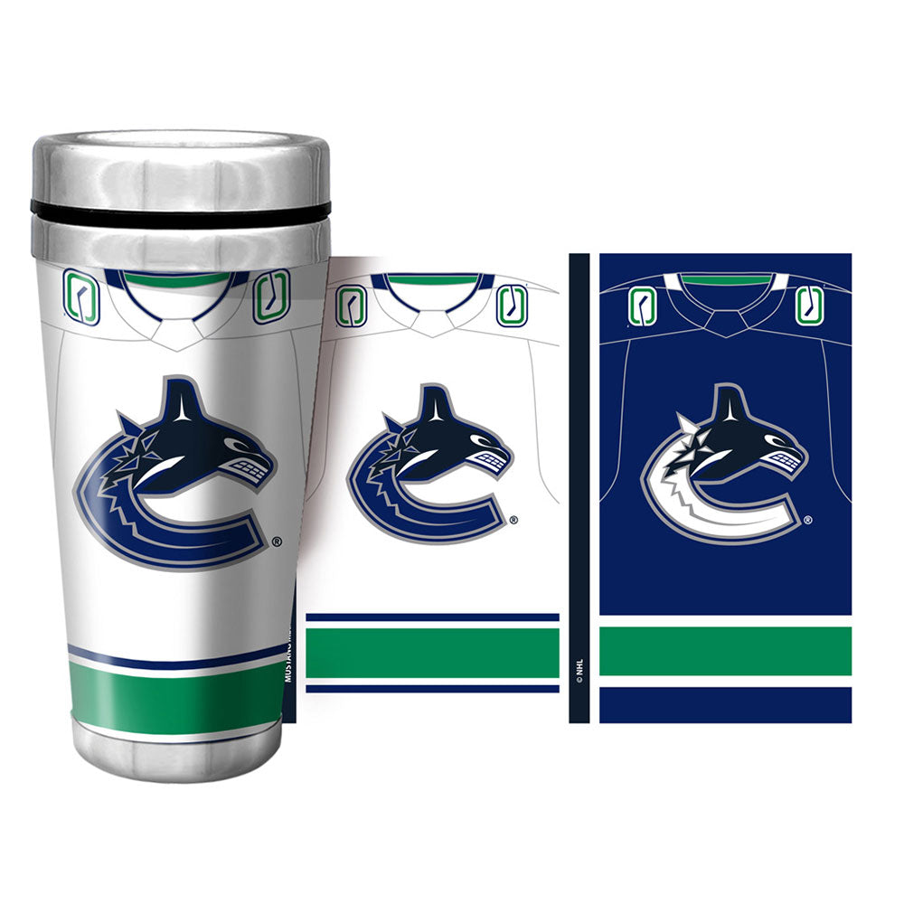 VANCOUVER CANUCKS 16OZ JERSEY WRAP TRAVEL MUG