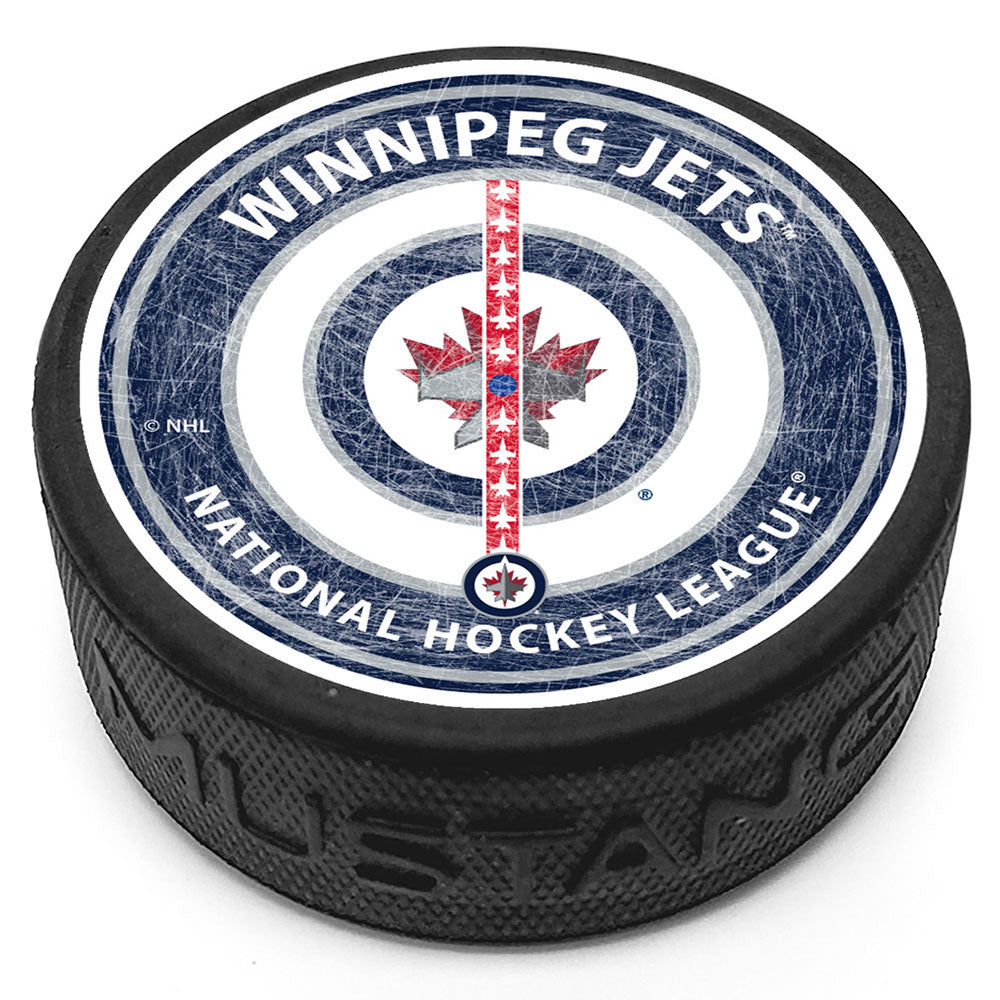 WINNIPEG JETS CENTRE ICE PUCK