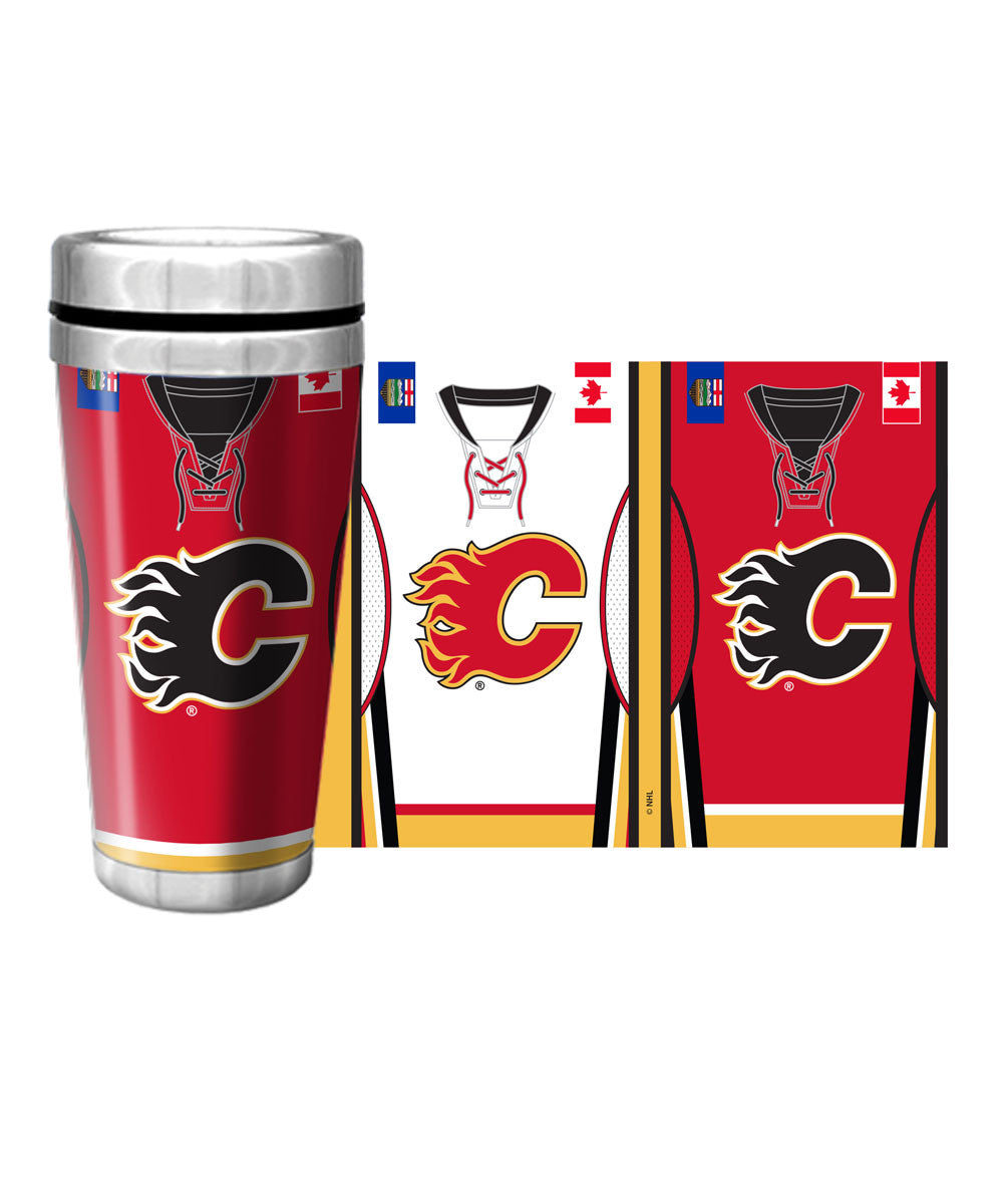 Calgary Flames 16Oz Jersey Travel Mug